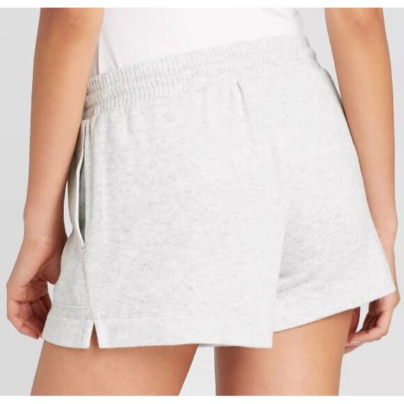 Cozy Womens Heather Gray Drawstring Lounge Shorts By Stars Above Size XXL Soft C - Picture 2 of 6